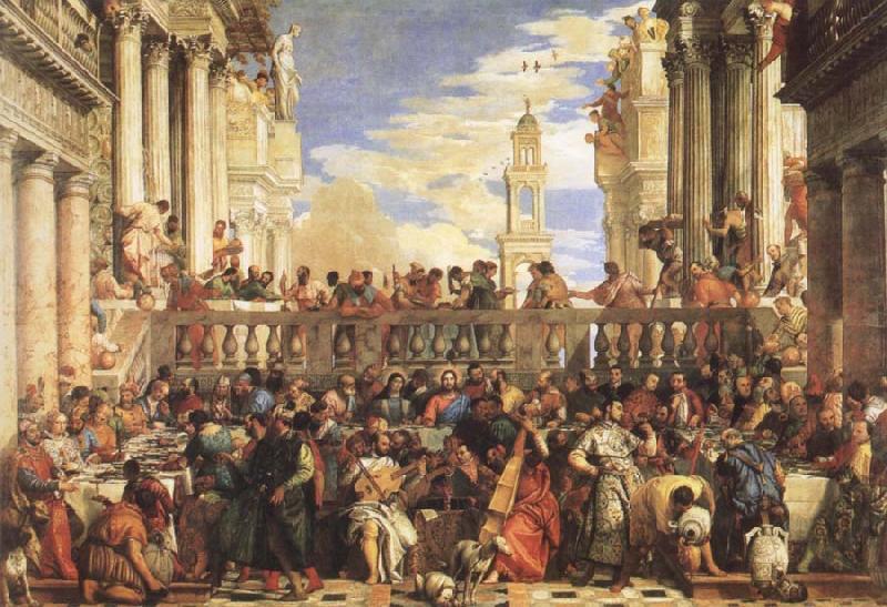 VERONESE (Paolo Caliari) The Wedding Feast at Cana Sweden oil painting art
